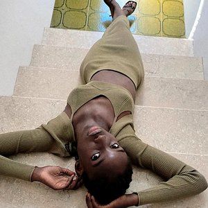 Zara Set - Green Knit Strappy Top + Midi Skirt